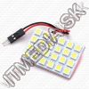 Olcsó LED Festoon Car Light Panel 24xSMD 5050 2.5W *Cold White* (IT10125)